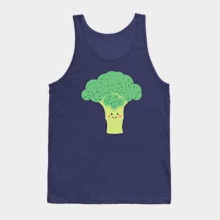 Cute and Happy Broccoli Tank Top